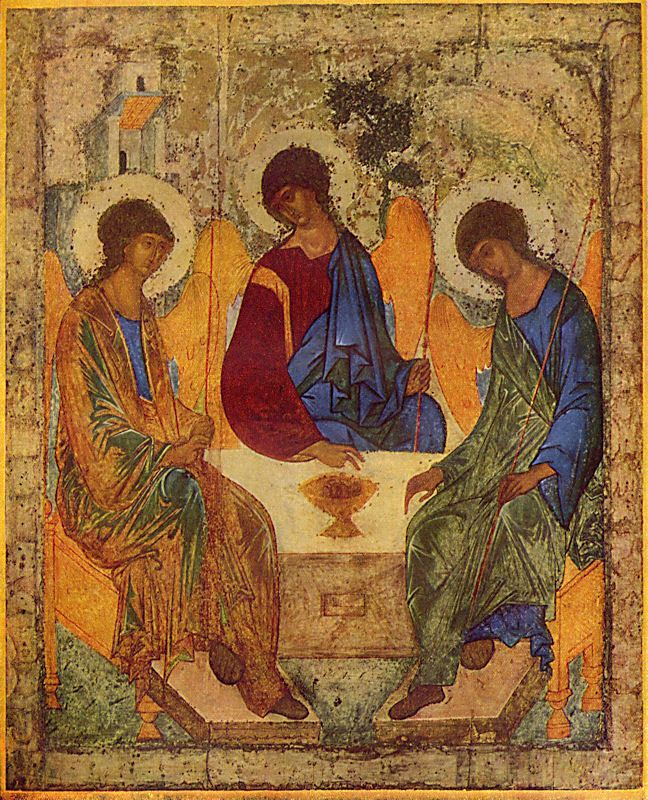 Icon of the Holy Trinity by Andrei Rublev