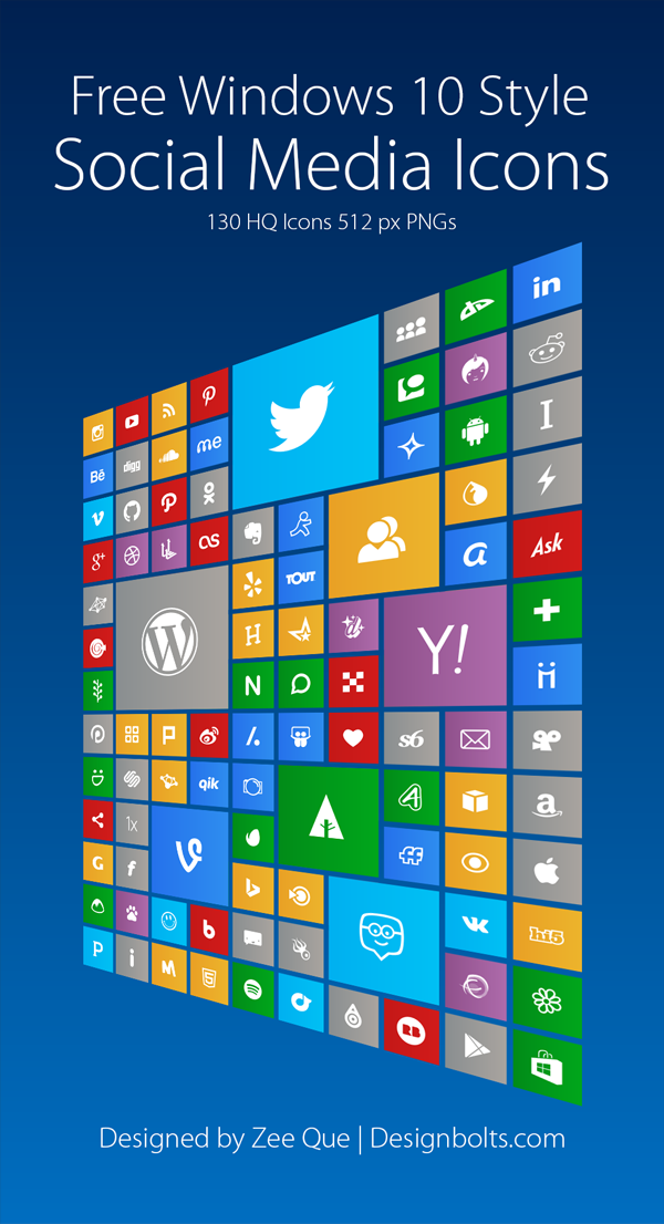 16 Windows Technical Preview Icon Pack Images