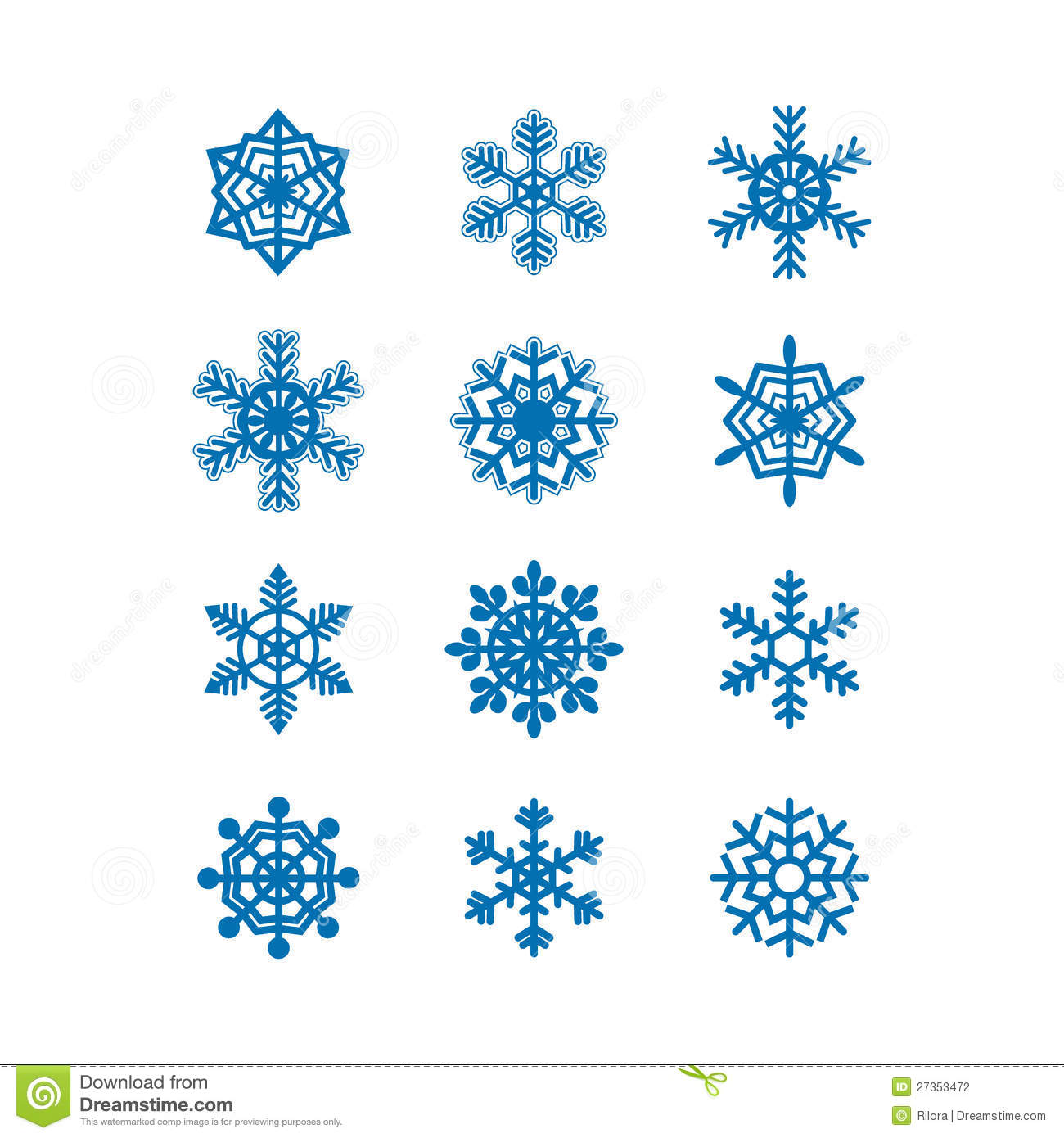 Icon Snowflake Vector