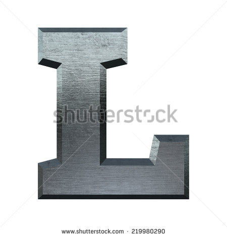 Industrial Metal Letter Alphabet Font
