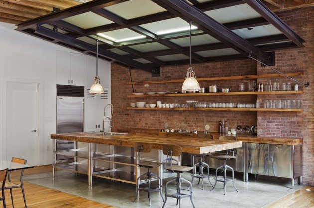 Industrial-Style Kitchen