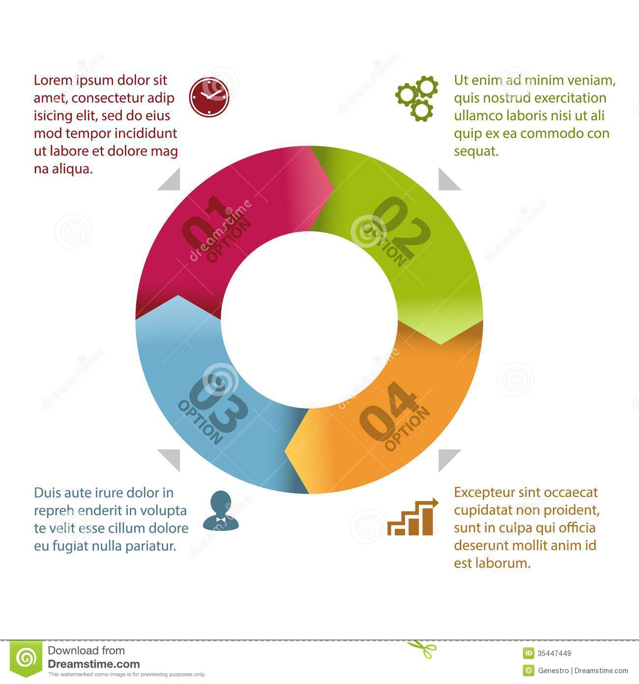 Infographic Circle Template Free