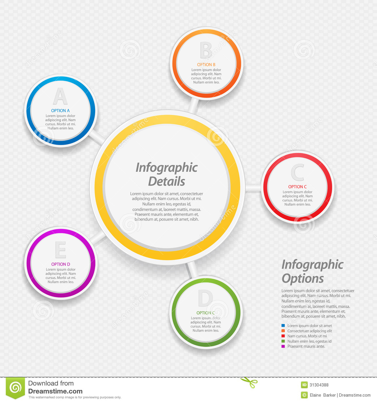 Infographic Circle Template Free