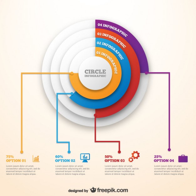 Infographic Circle Template Free