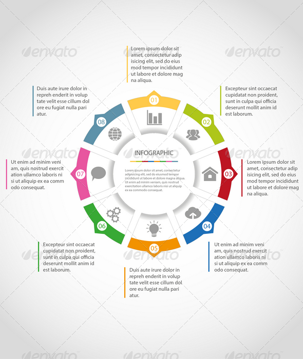 Infographic PowerPoint Template Circle