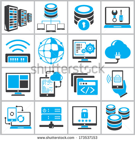 Information Technology Icon Set Information Technology Icon Set