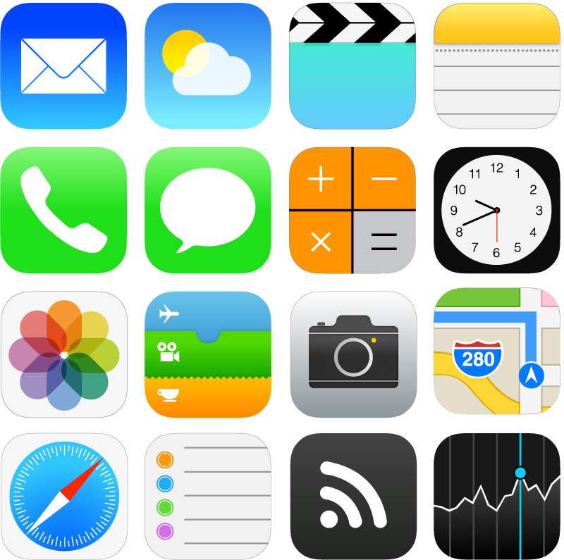 iOS 7 Download Free Vector Icons iOS 7 Download Free Vector Icons