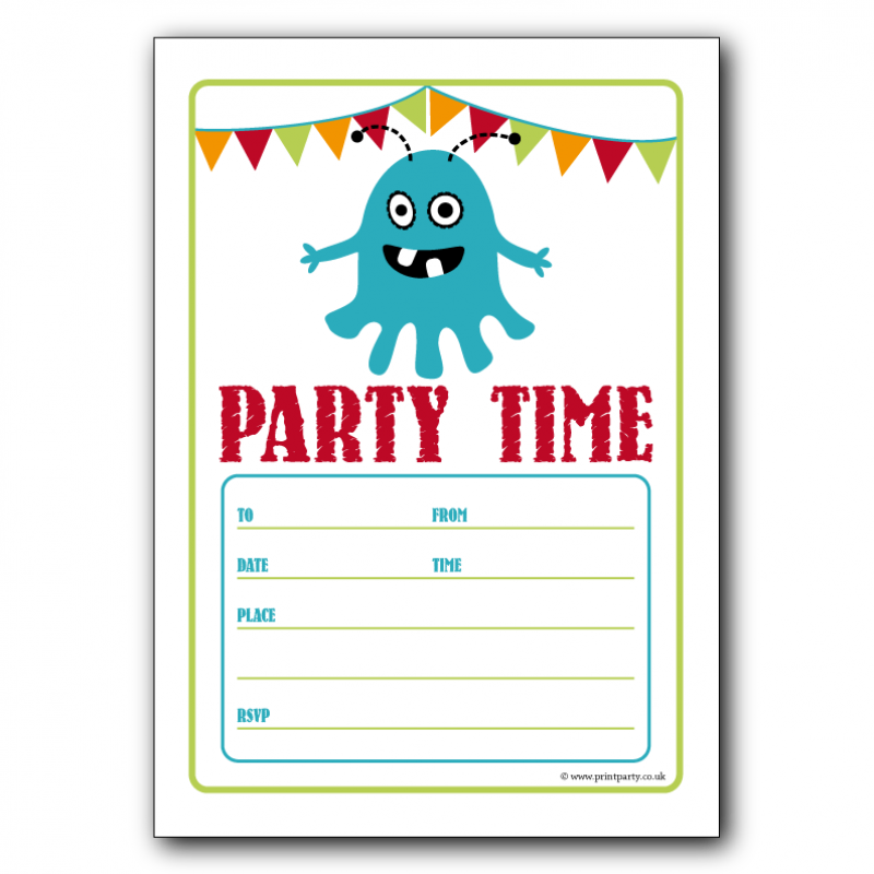 Kids Party Invitation Templates