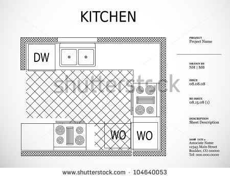 Kitchen Architectural Drawings Symbols