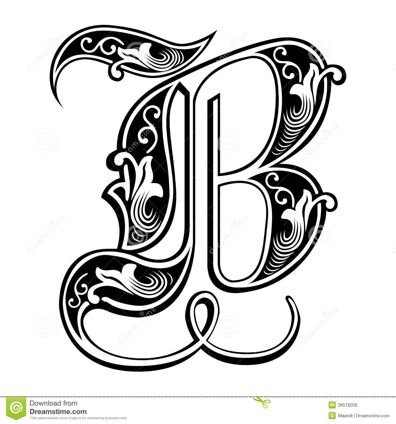 Letter B Font Styles