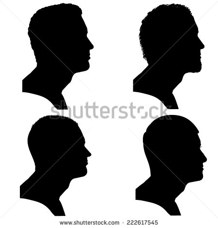 Man Profile Silhouette Vector
