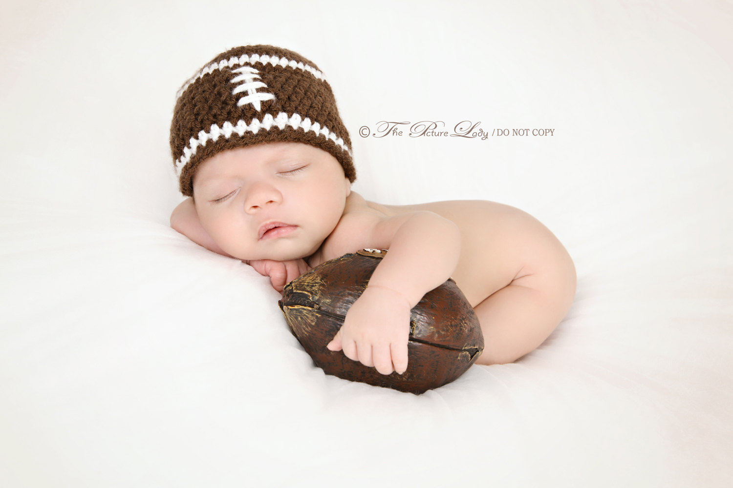 Newborn Baby Boy Football Photography