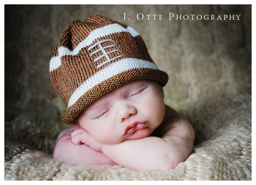 Newborn Baby Photography Football