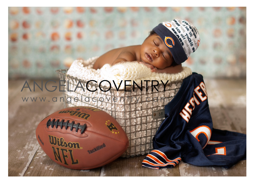 Newborn Football Photography