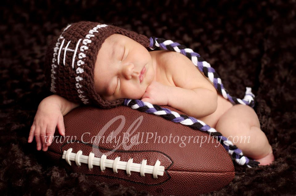 Newborn Football Photography