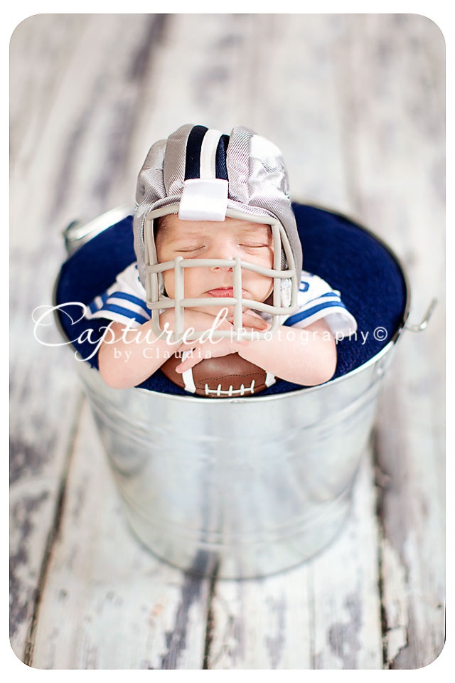 Newborn Football Photography