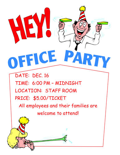 Office Party Invitation Templates