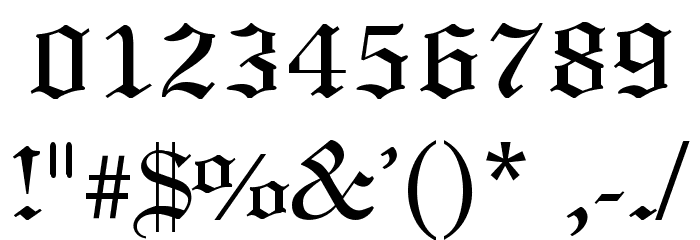 Old English Font