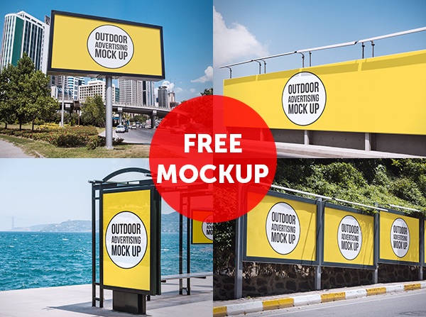 Outdoor Free PSD Poster Mockup Templates