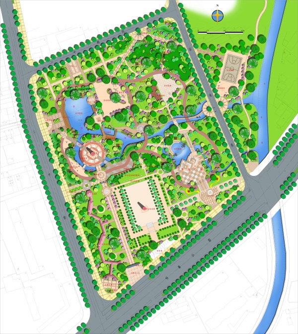 Park Landscape Design Drawing