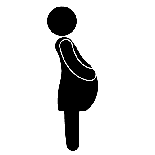Pregnant Woman Silhouette Clip Art Free