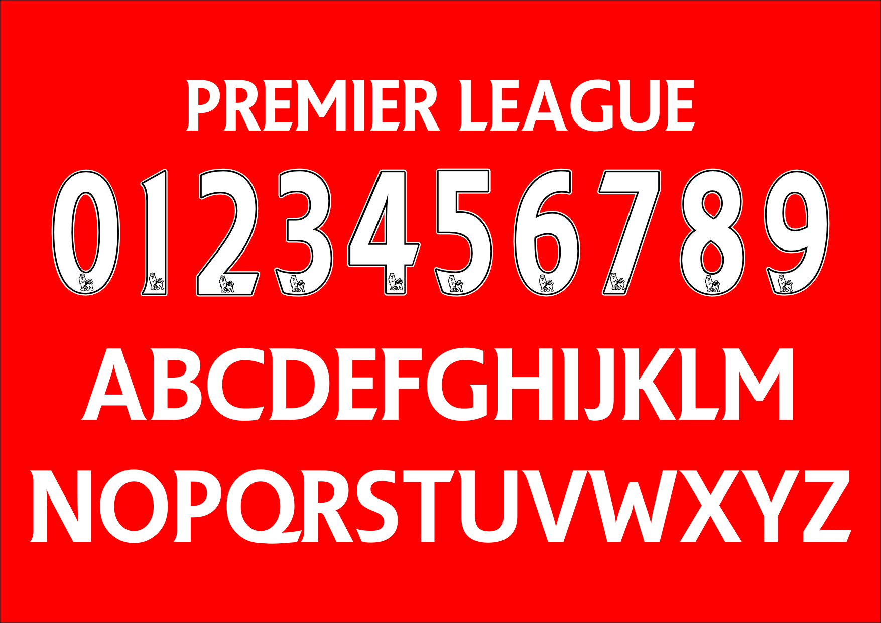 Premier League Font