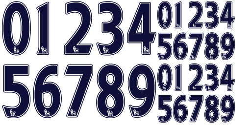 Premier League Number Font