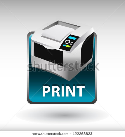 Print Button Icon Printer