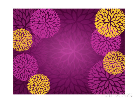 Purple and Gold Abstract