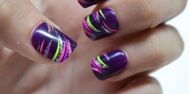 Purple Short Nail Designs