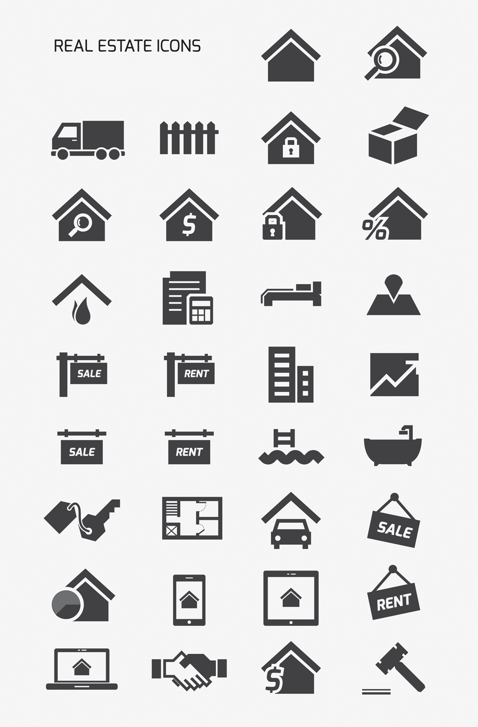 Real Estate Icons Free