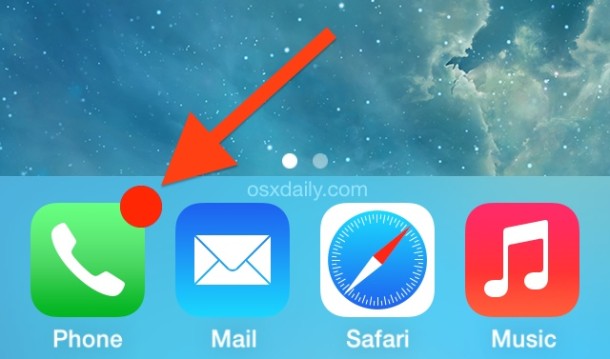 Red Dot On iPhone Phone Icon Red Dot On iPhone Phone Icon