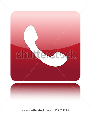Red Phone Button Icon Red Phone Button Icon