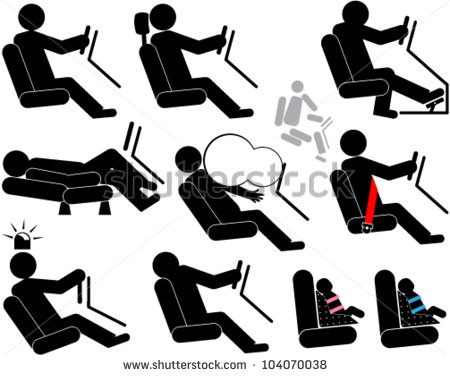 Seat Car Symbol Vectors Seat Car Symbol Vectors
