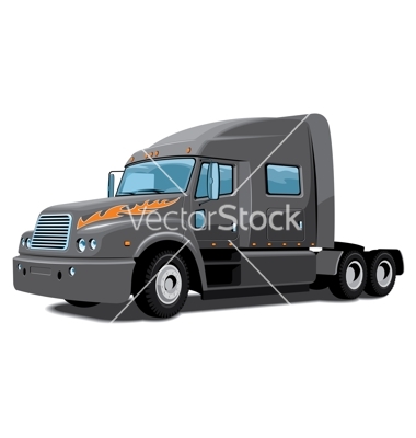 Semi Truck Vector