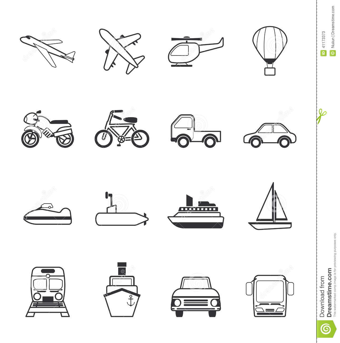 Set Icon Vehicles