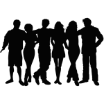 Silhouette People Group Clip Art