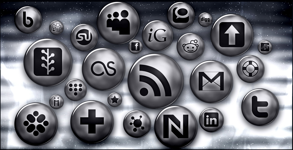 Silver Social Media Icons Free Silver Social Media Icons Free