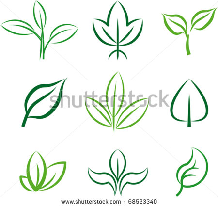 9 Leaves Vector Simple Images