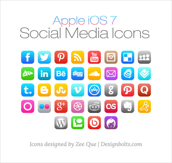 Social Media App Icons