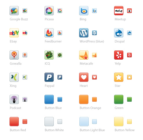 Social Media Icons Vector Free