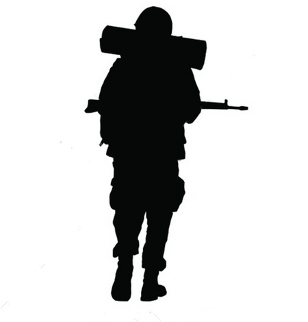 Soldier Silhouette Vector