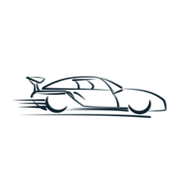 Speeding Car Clip Art