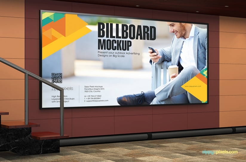 Subway Billboard Mockup