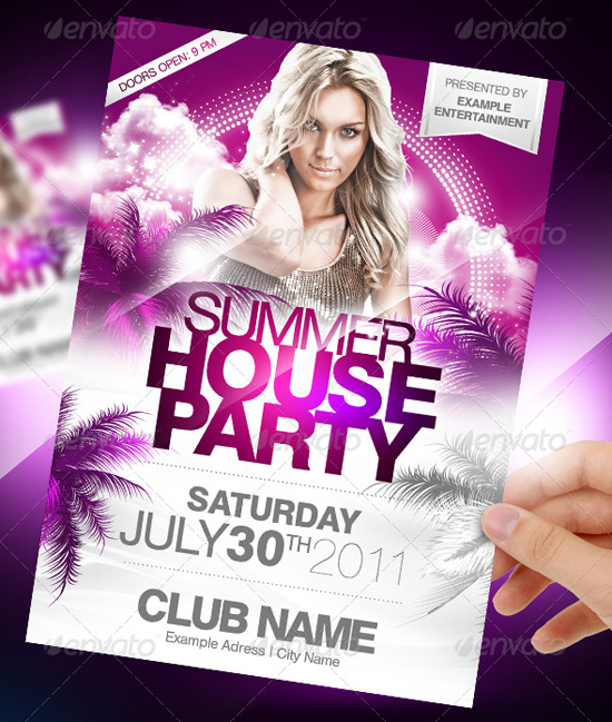 Summer House Party Flyer