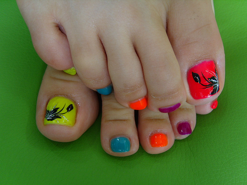 Summer Toe Nail Design