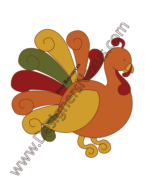 Thanksgiving Turkey Vector Free