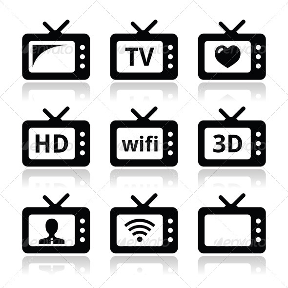 TV Icon Vector