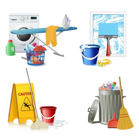 Vector Cleaning Supplies