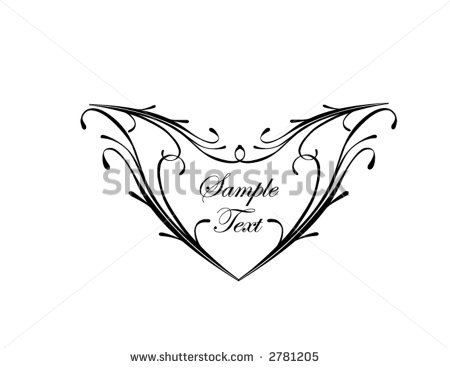 Vector Heart Flourish